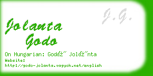 jolanta godo business card